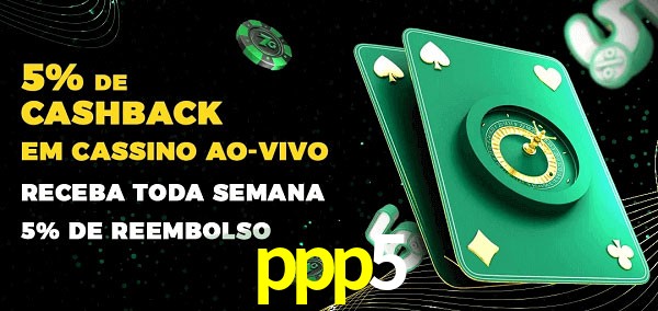 Promoções do cassino ao Vivo ppp5